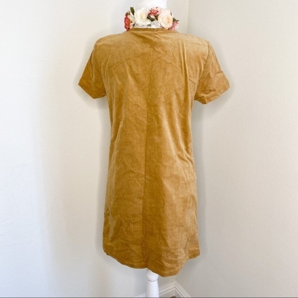 Romeo & juliet corduroy midi short sleeves dress - Picture 3 of 6